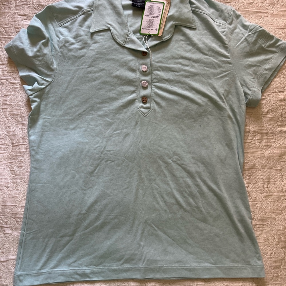 Women's Mint Green Polo Shirt